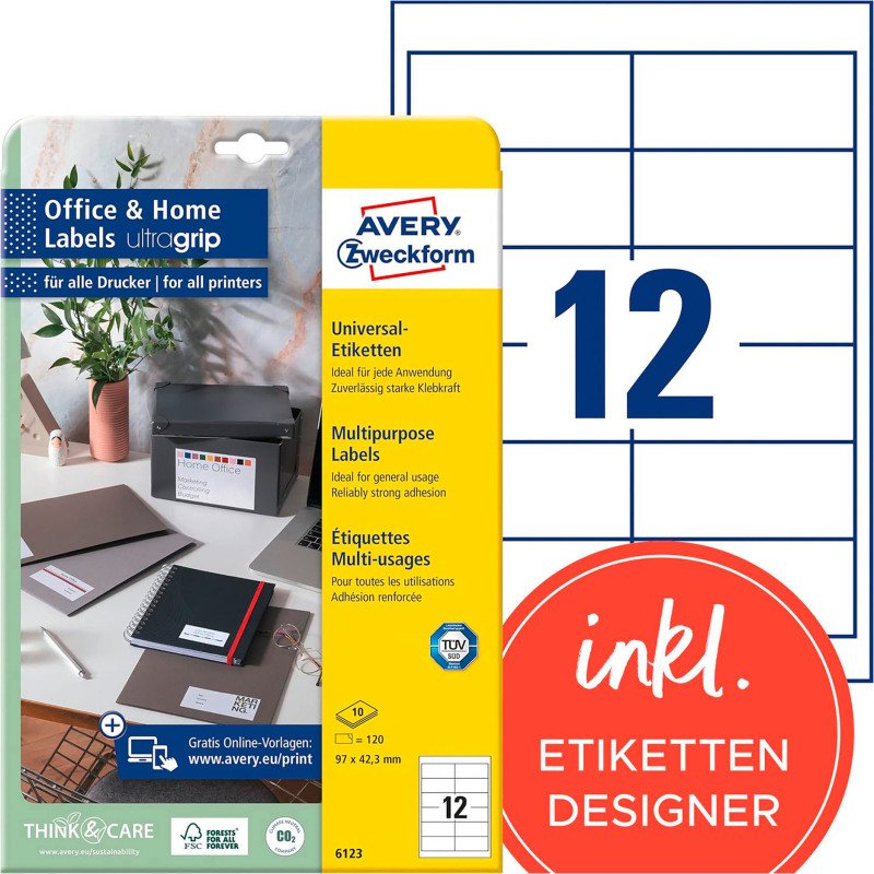 Etiquette universelle Office&Home