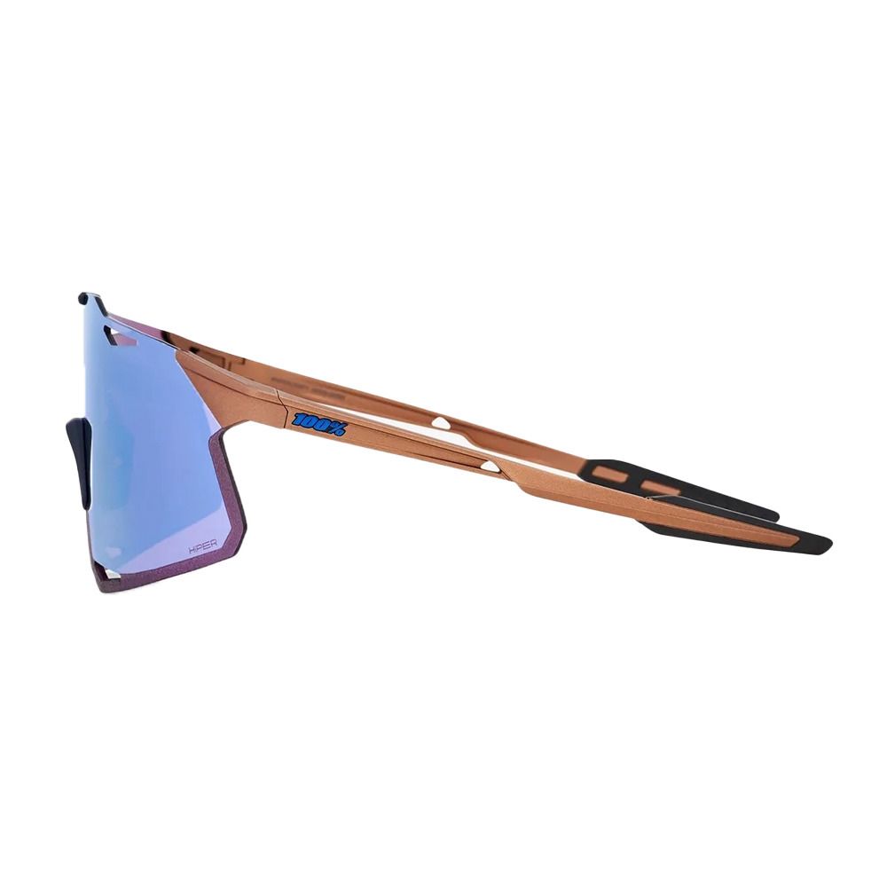 100 percent HYPERCRAFT - Lunettes de soleil matte cooper chromium/hiper blue multilayer mirror