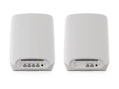 NETGEAR Orbi RBK762S - Wi-Fi-system - (router, forlænger) - op til 5000 sq.ft - mesh 1GbE - Wi-Fi 6 - Tri-Band