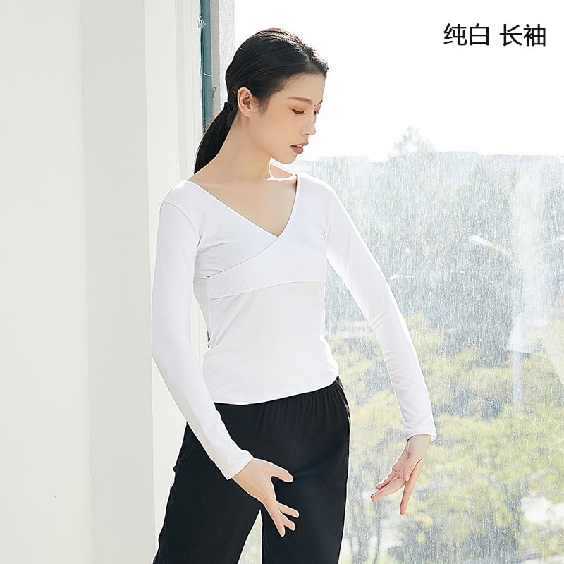 Cossita - Dans-T-shirt met lange mouwen en V-hals