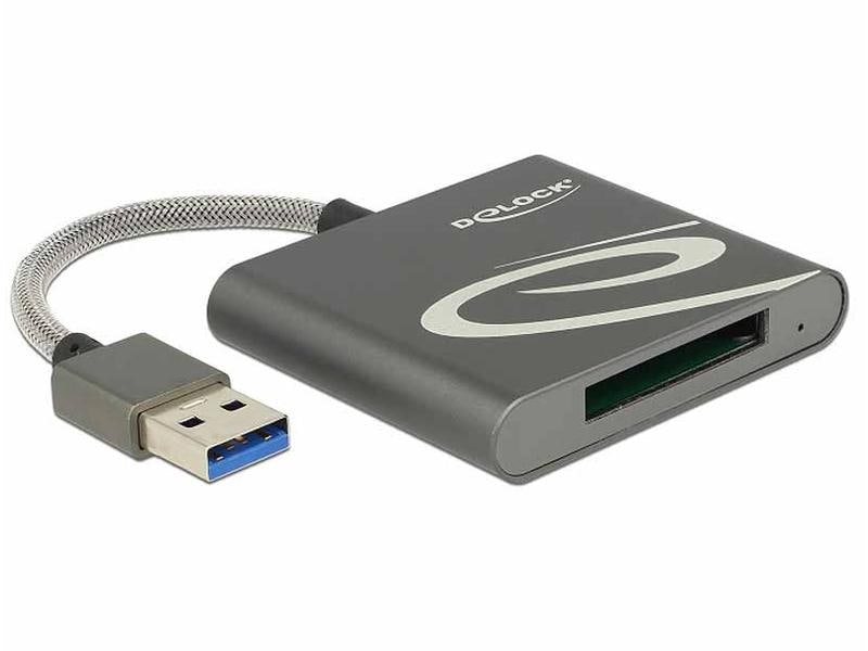Delock Card Reader Extern USB-A für XQD-2.0-Speicherkarten Externer Kartenleser für XQD-2.0-Speicherkarten