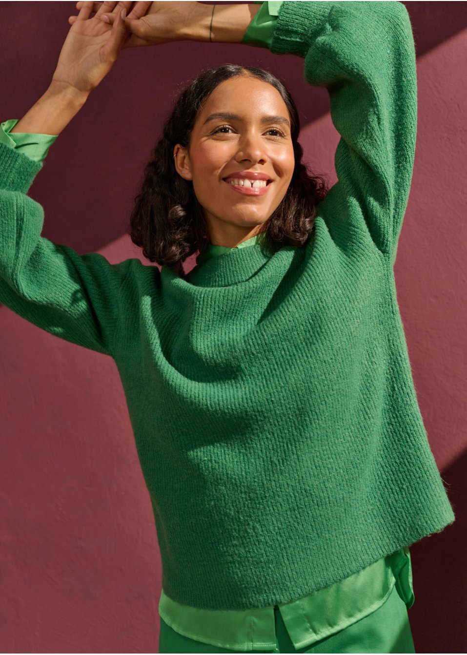 Pull en maille volumineux