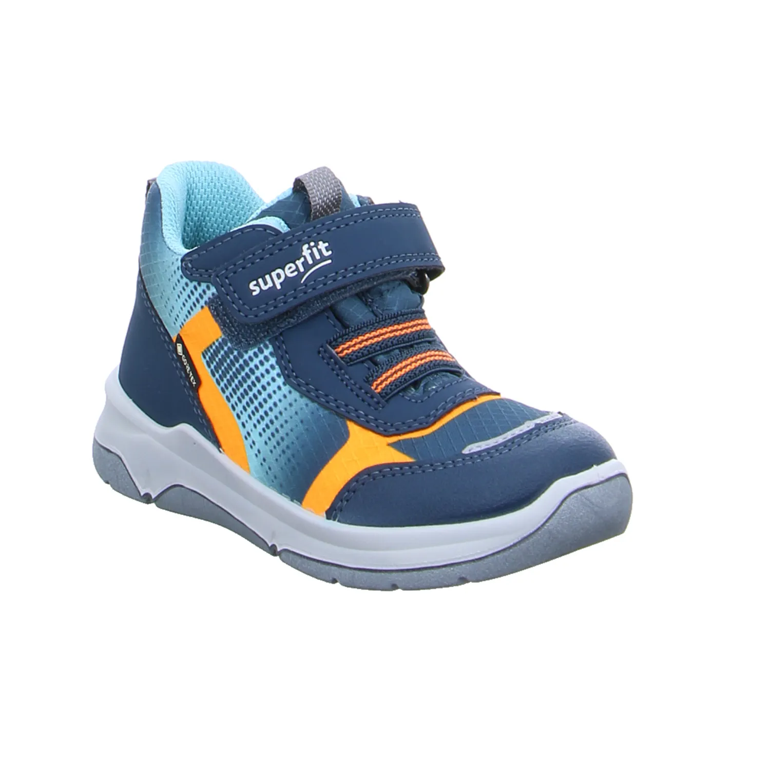 SUPERFIT Kleinkinder-Halbschuh Klett Blau Textil  Sneaker high