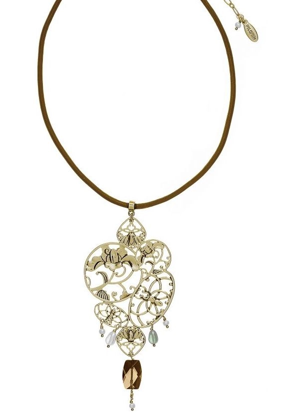 Pilgrim Damenkette Filigree Braun 541531