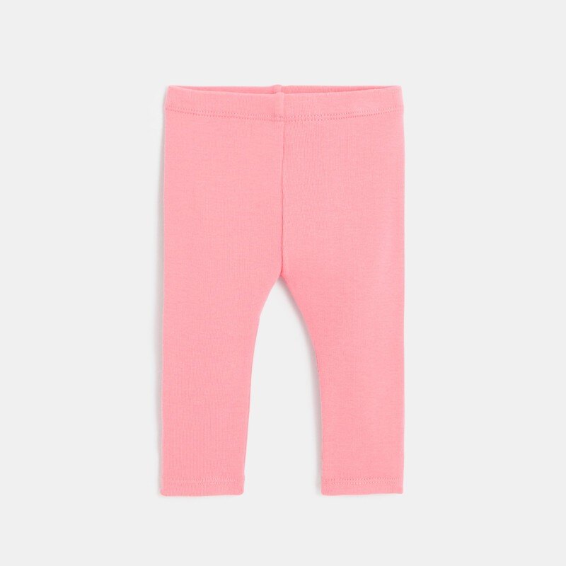 Robe fantaisie motif panda et legging assorti rose bébé fille Blanc