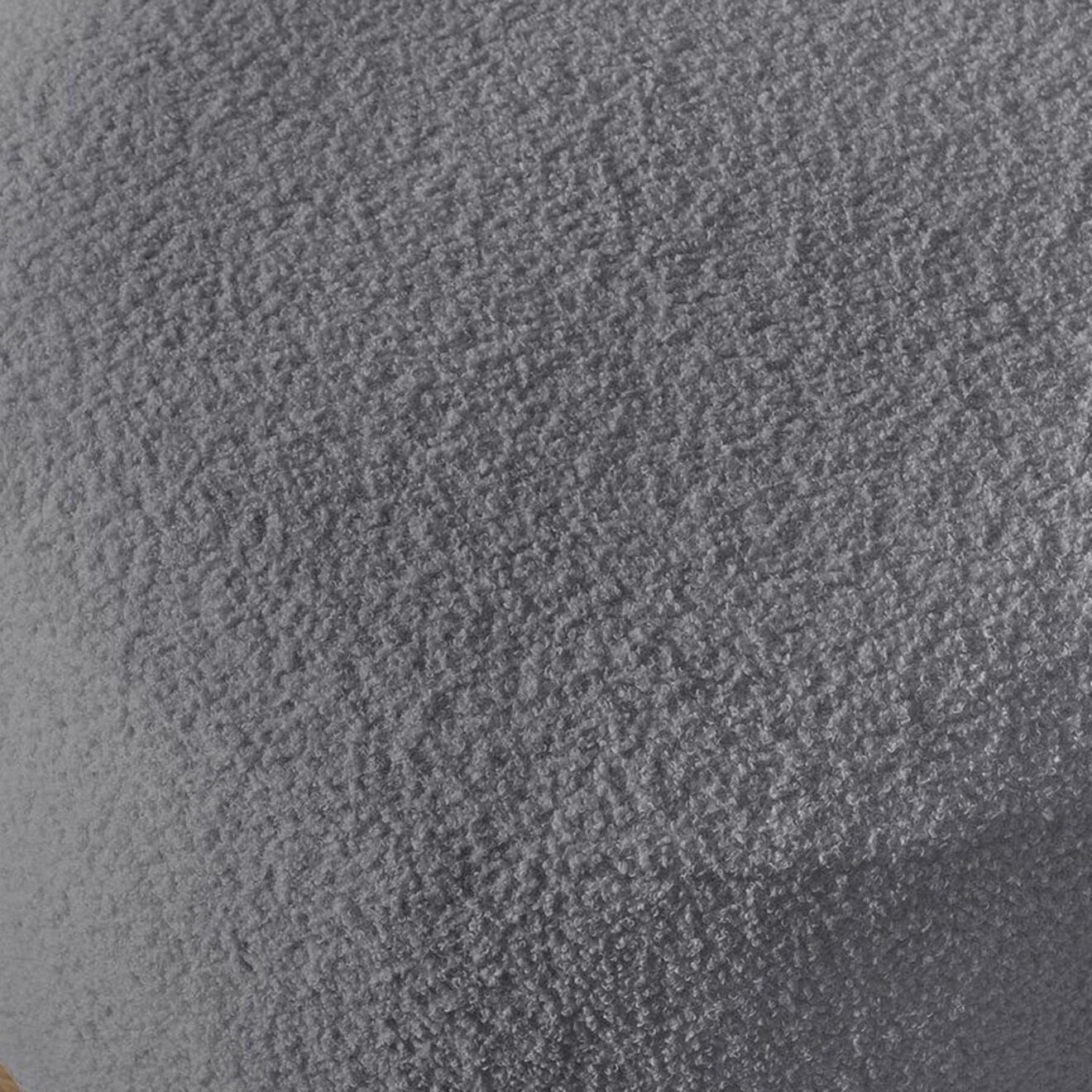 Bobochic Pouf bouclette rond Envy gris foncé - D.69x44 cm