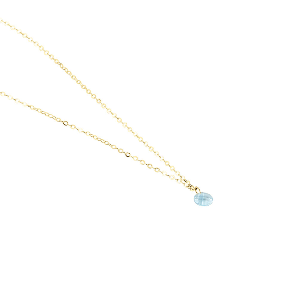 Collier Or Jaune Emilee Oxyde De Zirconium