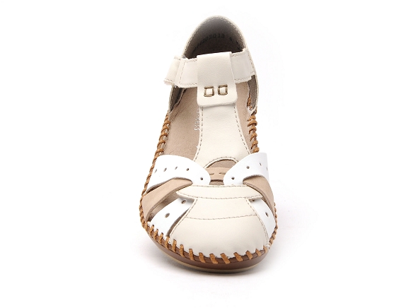 Rieker nu pieds plats femme m1655 blanc