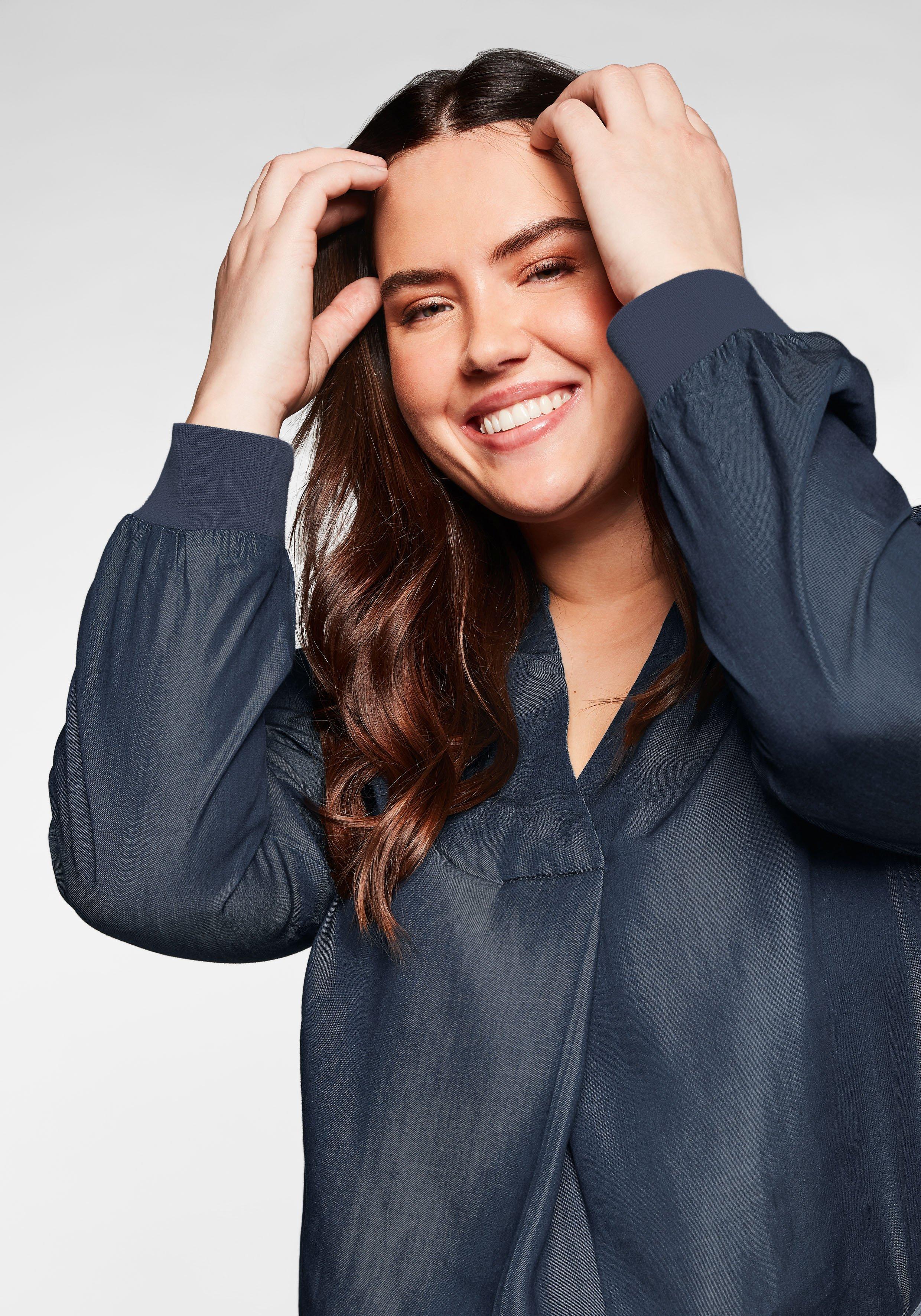 Tunika in Denim-Optik, aus TENCEL™ Lyocell