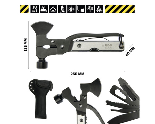 WGB Multifunctionele Outdoor Gereedschapsset
