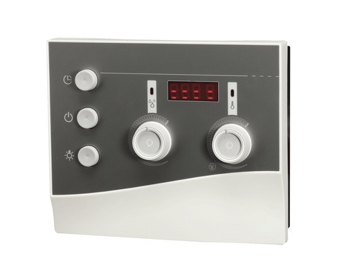 Weka saunakachelset, techniekpakket 2, 9 kW, inclusief externe Easy Bio-besturing en verdamperschaal.