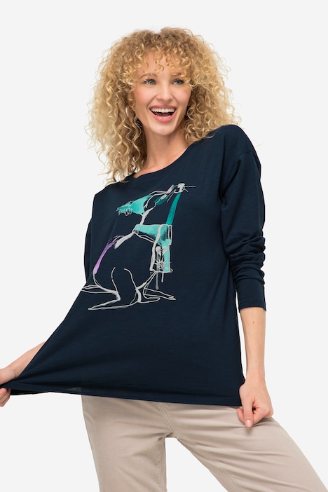 T-Shirt, Robbe, Rundhals, Langarm, OEKO-TEX