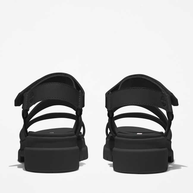 Sandalo a 3 Fasce London Vibe da Donna in colore                nero