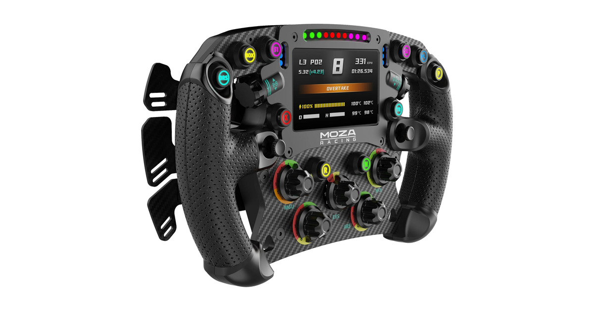 MOZAR9 v3 + SR-P + FSR 2 bundel  (Zwart, Basis, stuur en pedalen)