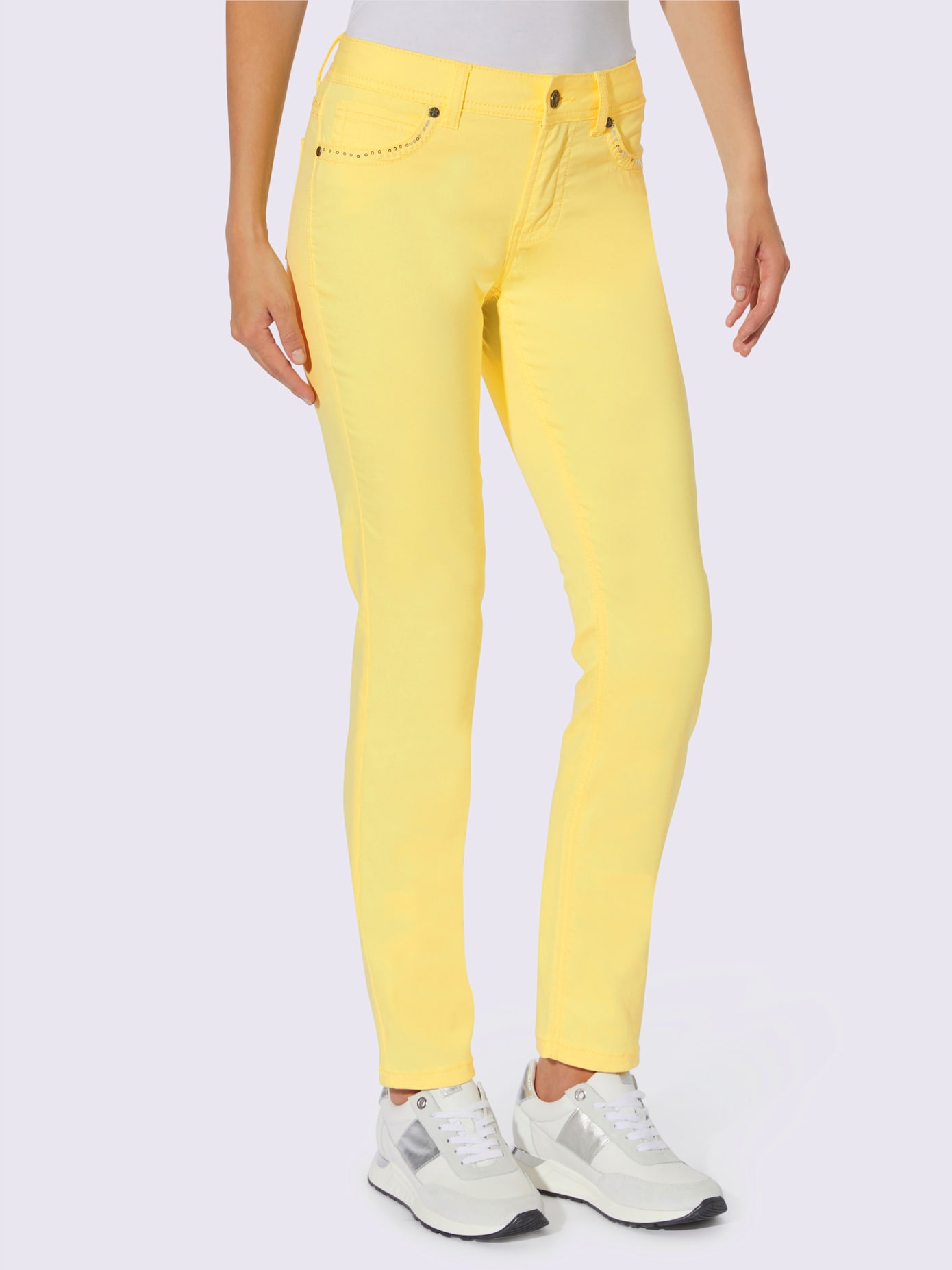 Jeans effet ventre plat coupe skinny