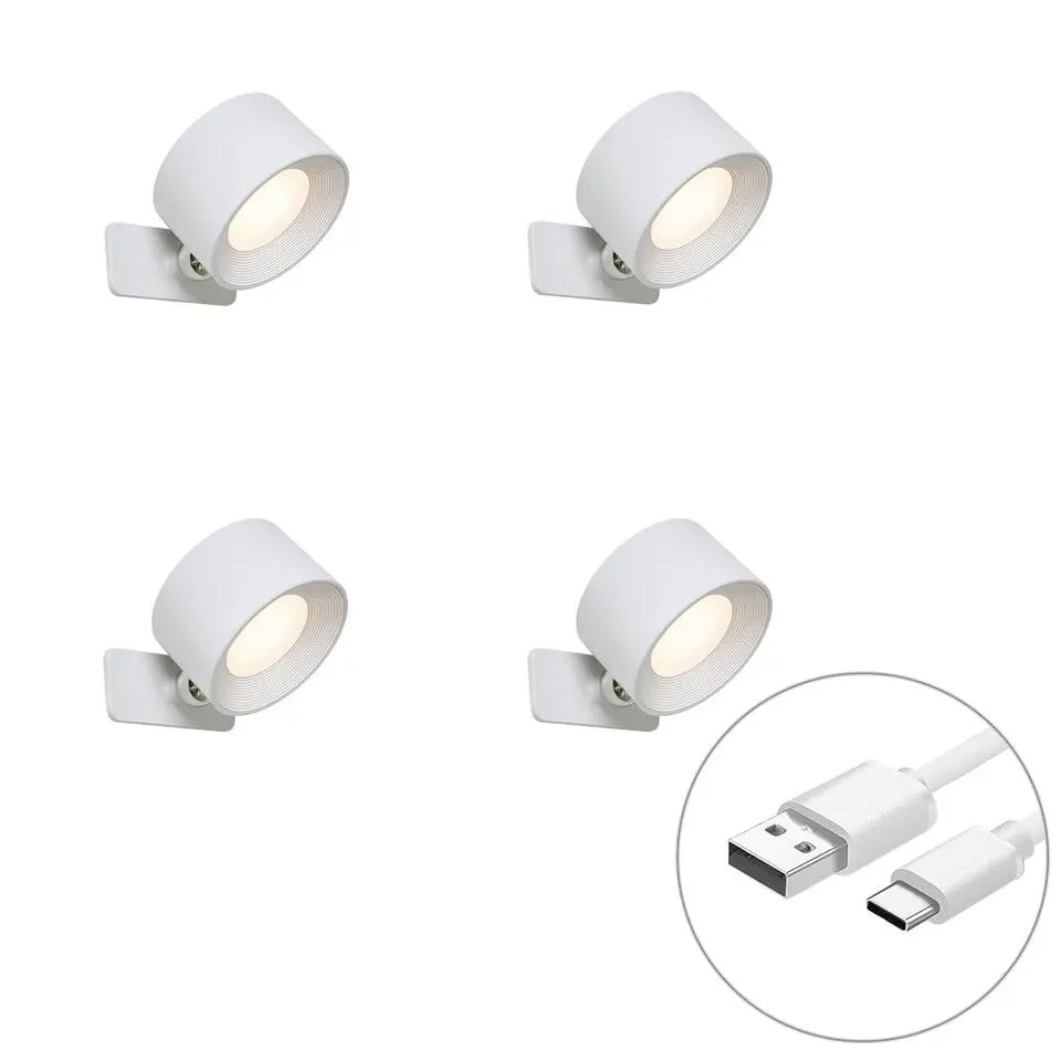 Qazqa wandlampen bright wit geïntegreerde led