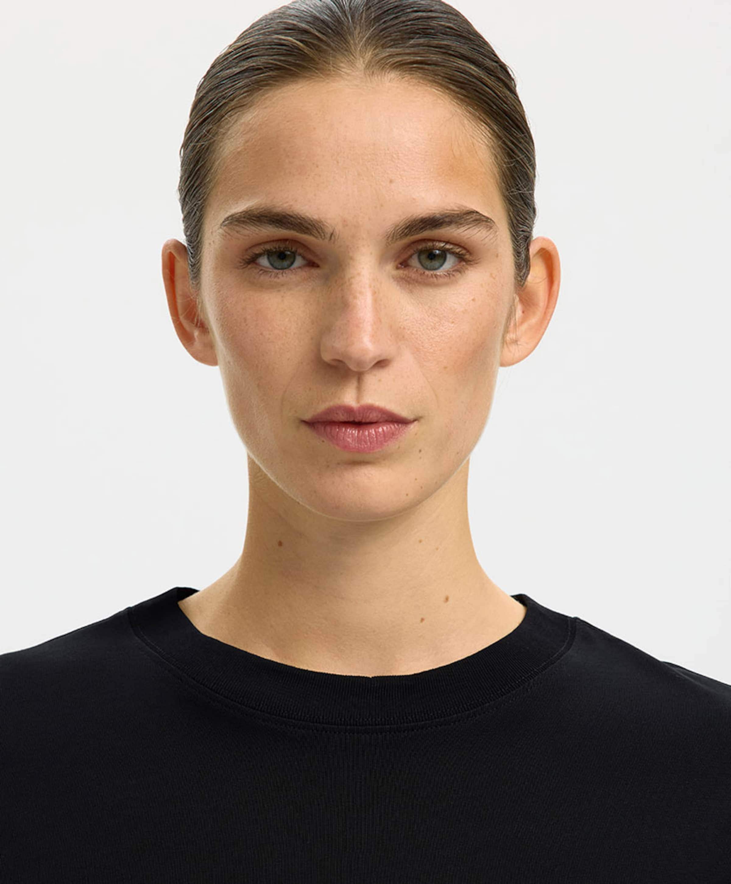 Selected Dames T-shirt zwart