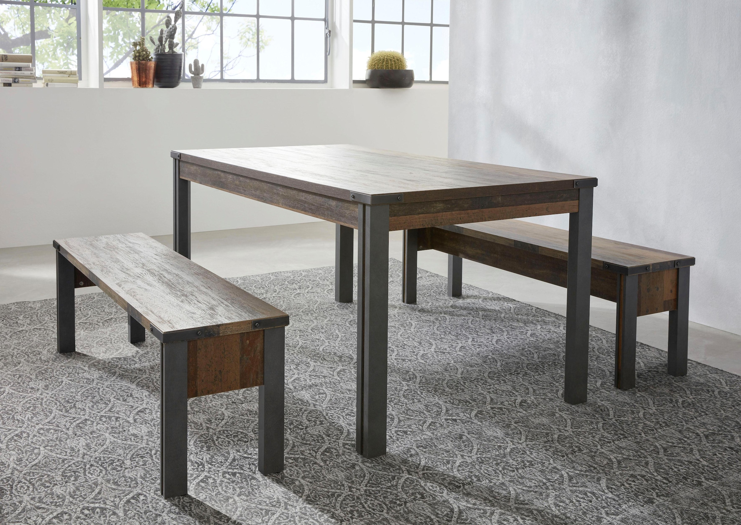Home affaire Sitzbank »Bristol« Esszimmerbank mit Platz für 2 Personen - (B/T/H) 140/35/44 cm
