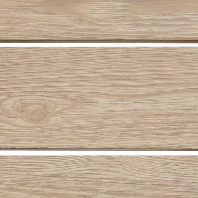 Table basse de jardin carrée ALLURE Lin / Acajou