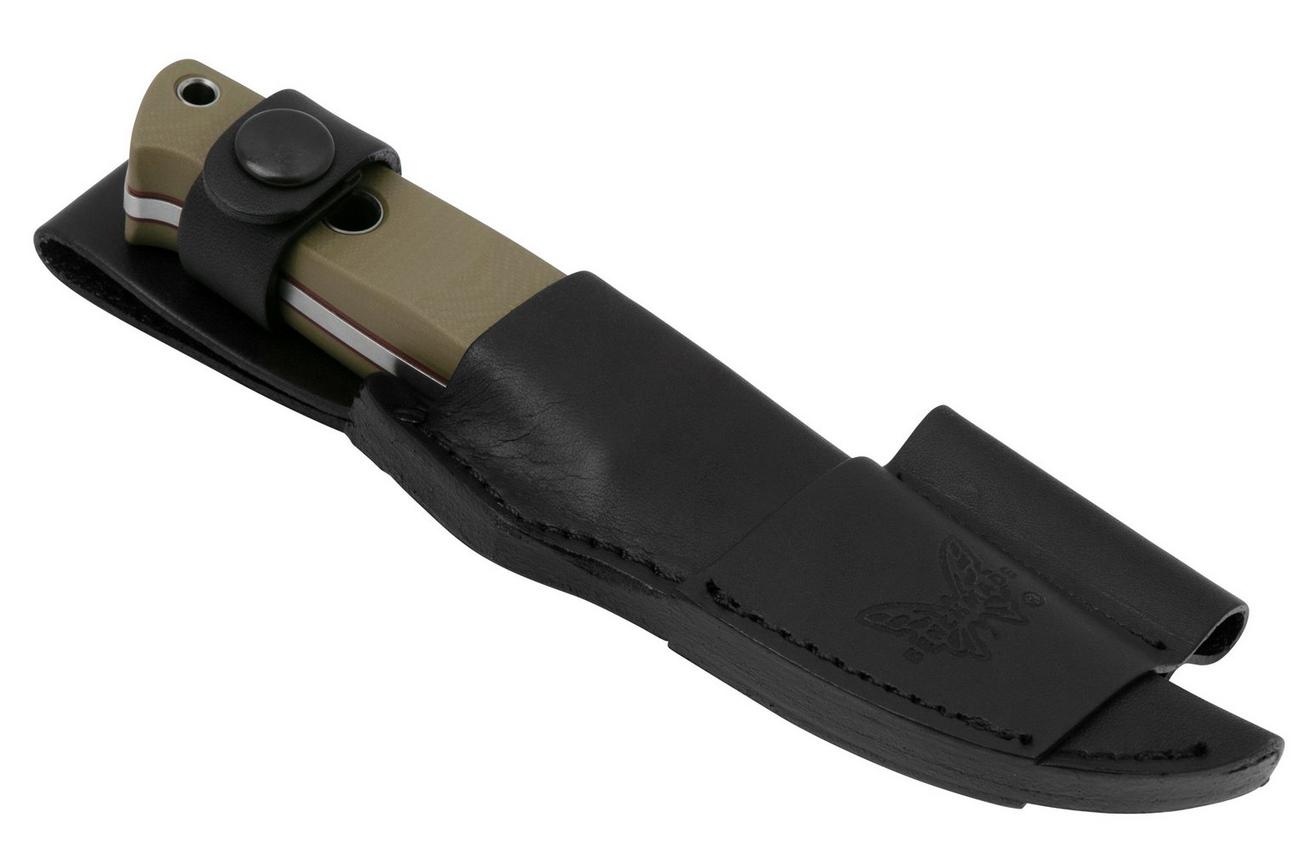 Benchmade Mini Bushcrafter 165-1, CPM-S30V, OD Green G10, bushcraftmes, Sibert design