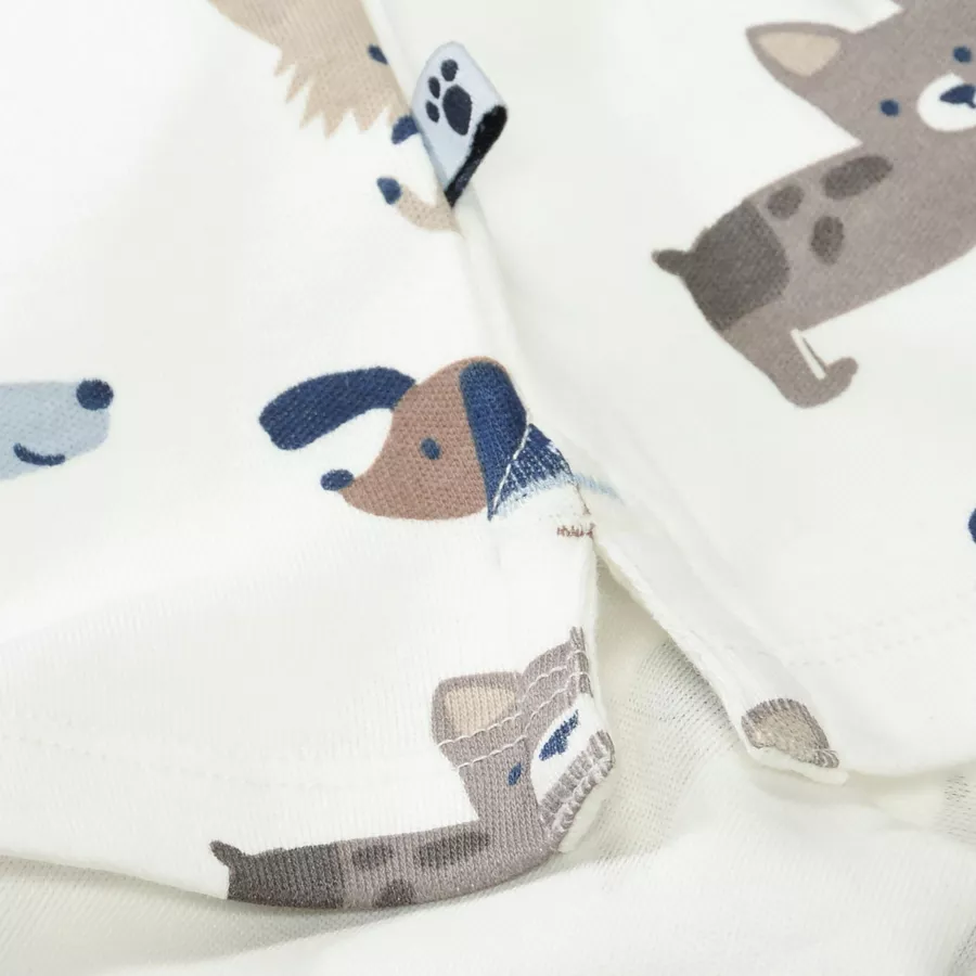 STACCATO Shirt offwhite dog gemustert