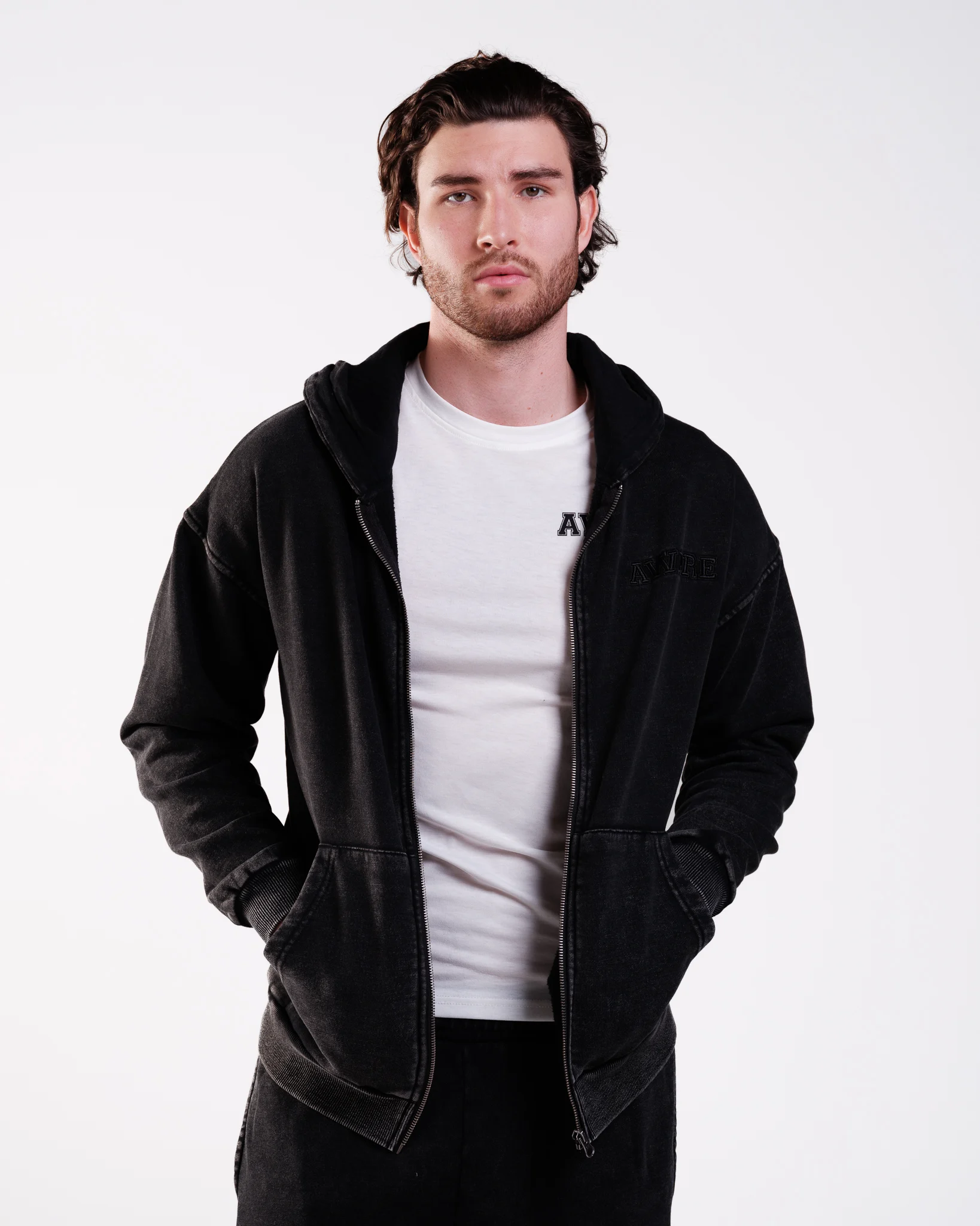 AWARE Hoodie Washed Black