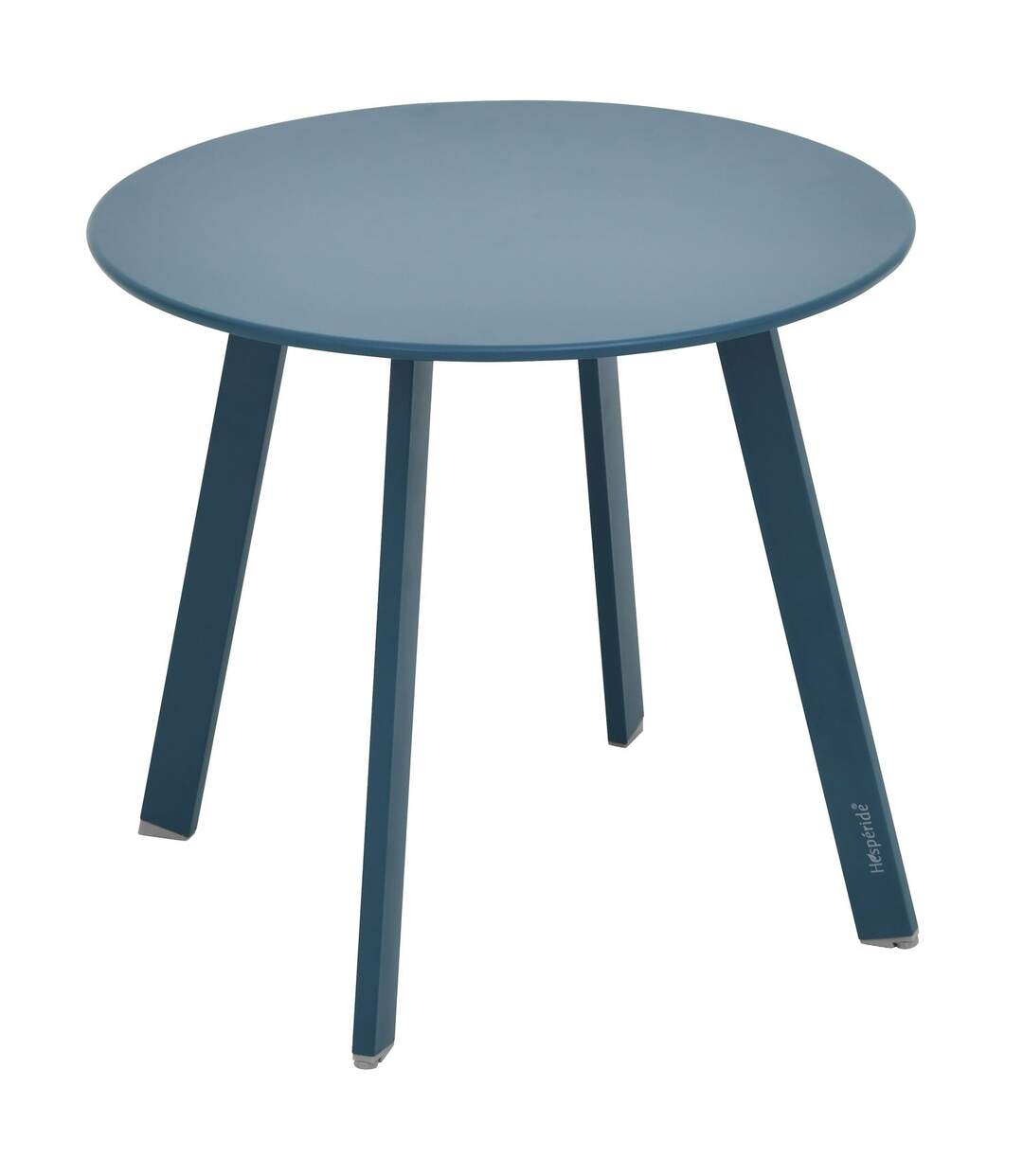 Table d'appoint de jardin ronde Saona - Diam. 50 cm - Bleu mat