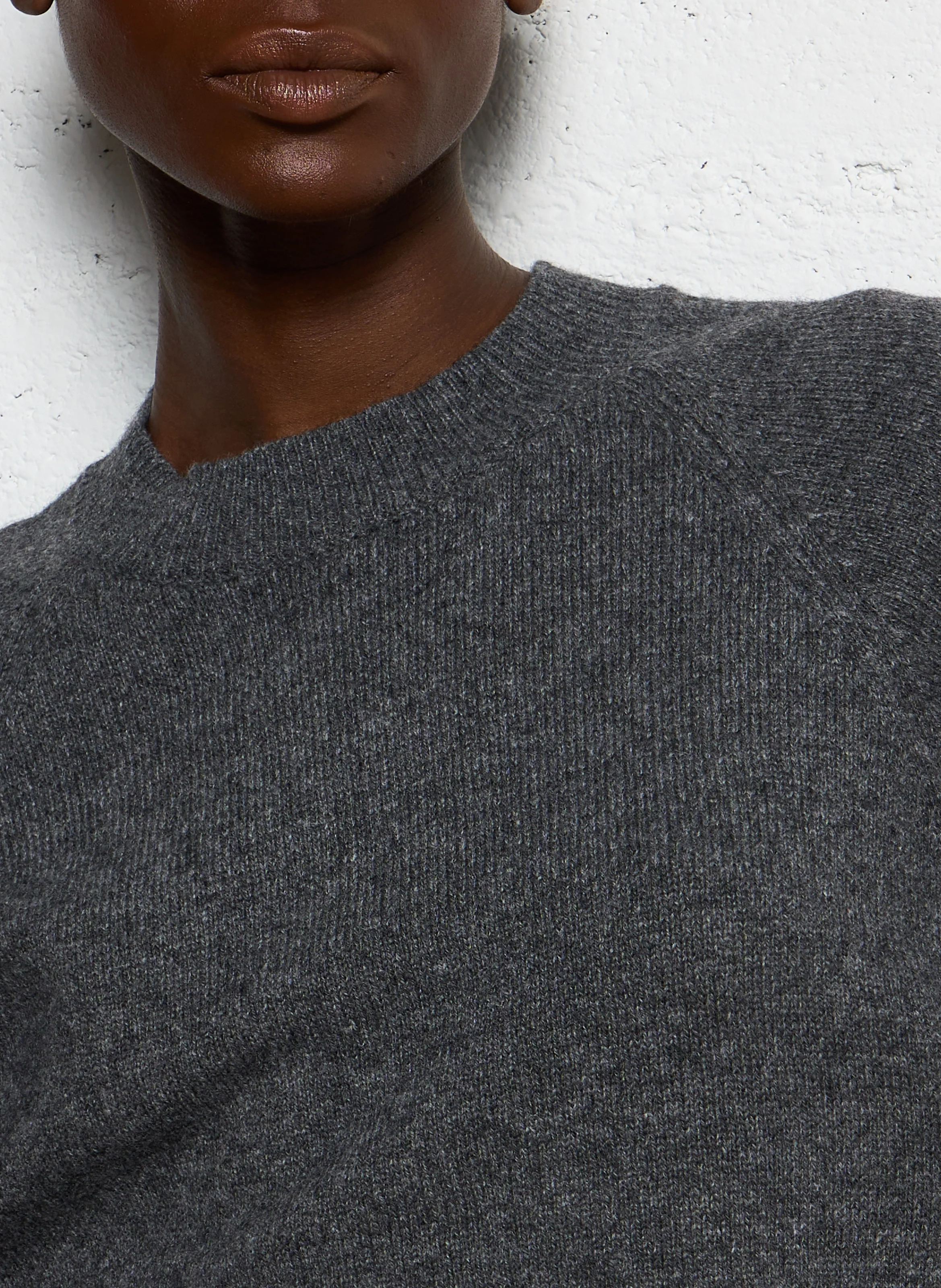 GANTO - Pull droit en laine mélangée | Gris