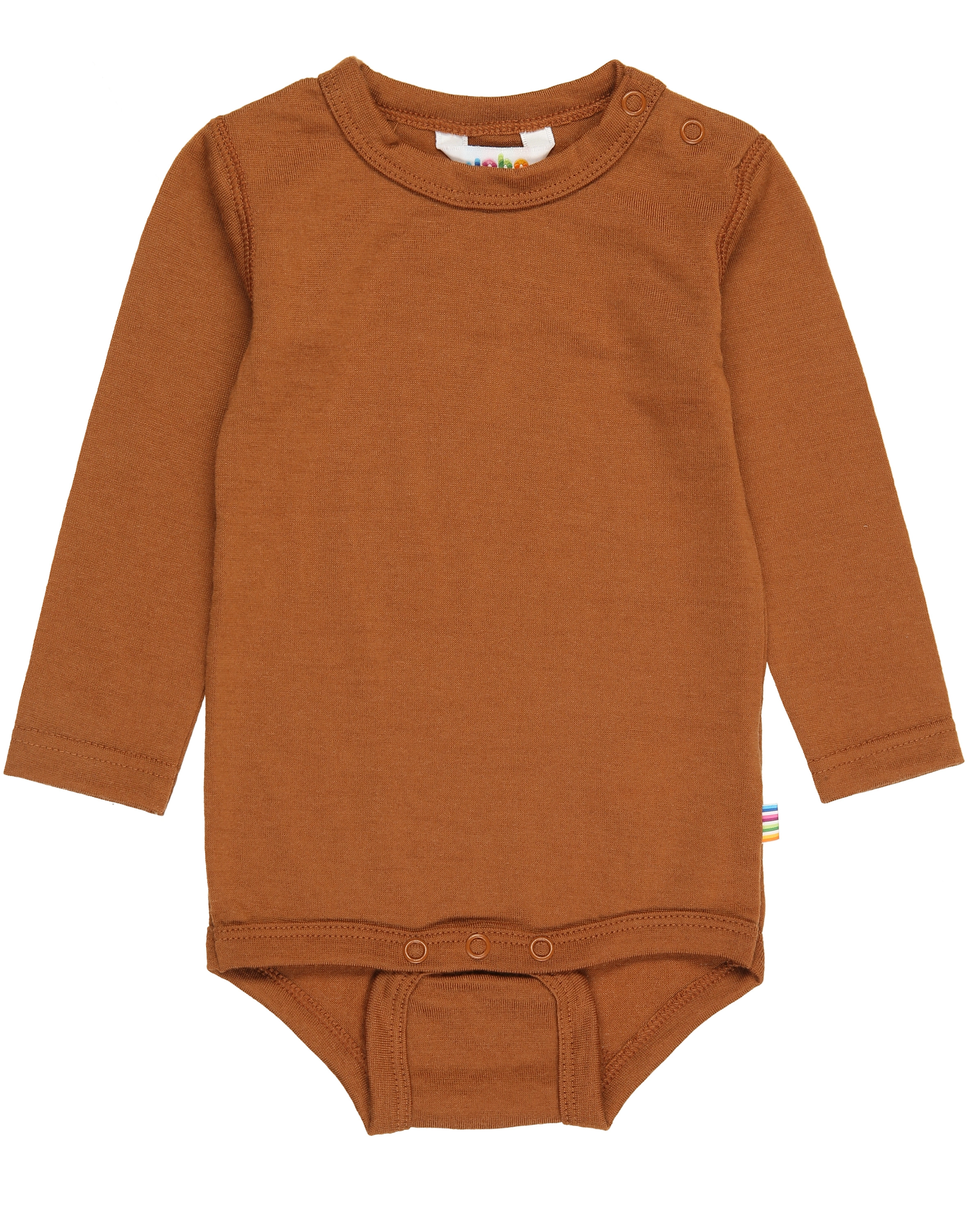 Langarm-Body 619 - SINGLE WOOL in dark copper