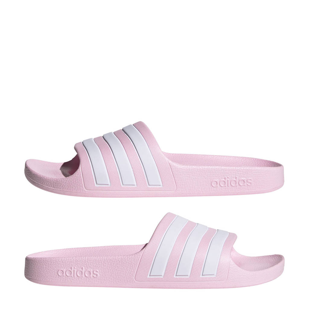 adidas Adilette Aqua badslippers roze/wit