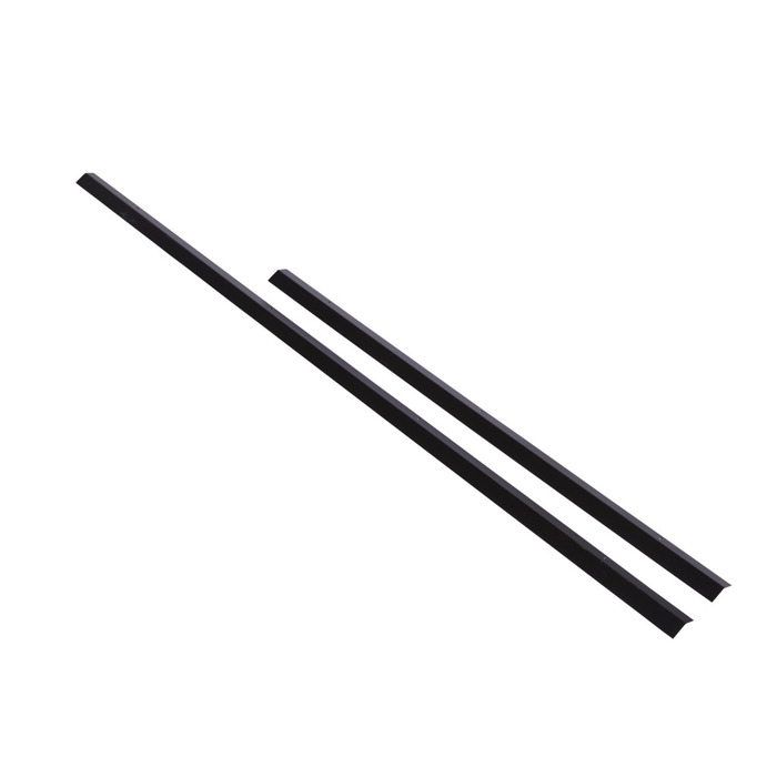 Sort profil med sneglekant 120 cm
