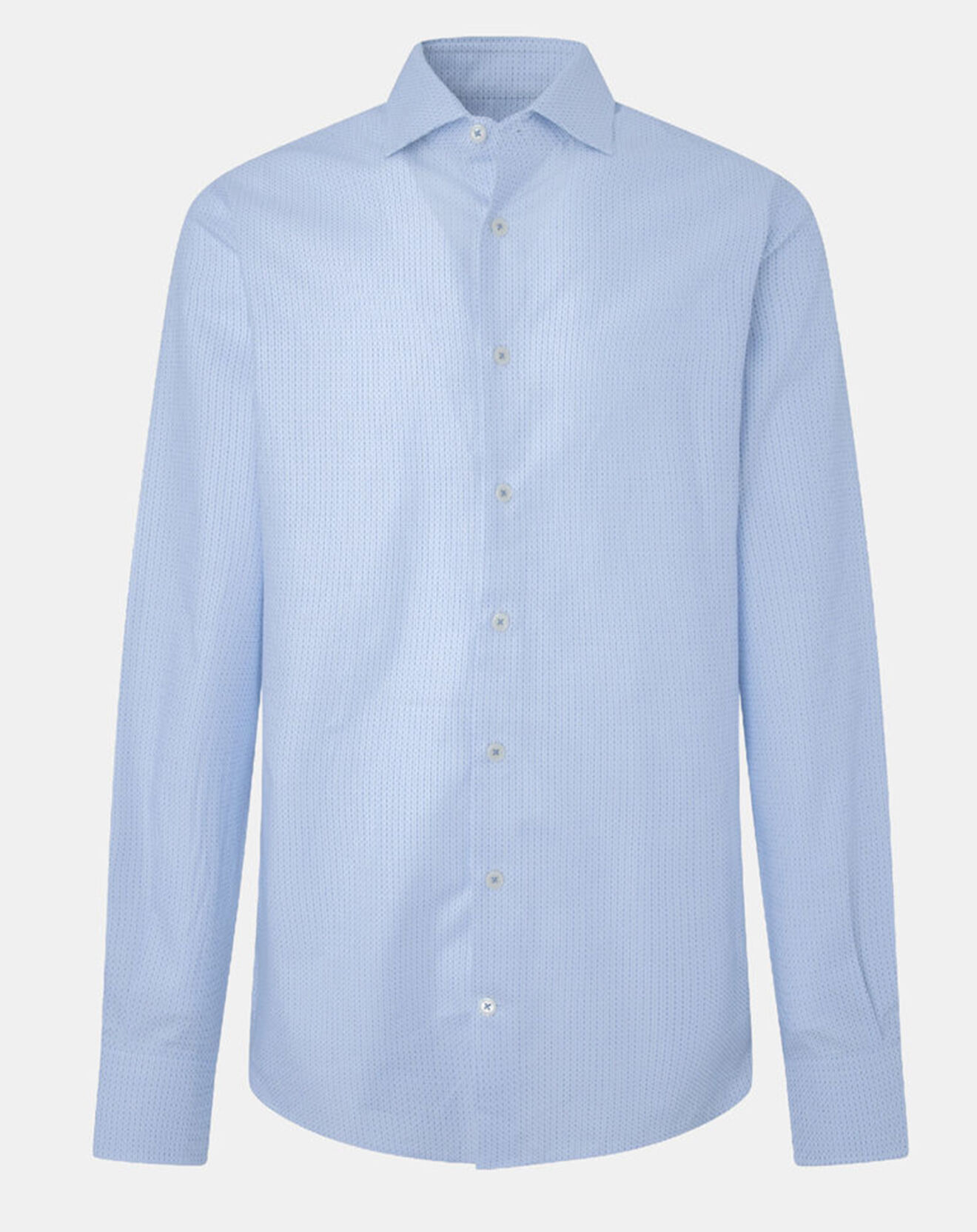 Hackett London Chemise Classic Fit Jacquard imprimée bleu/blanc