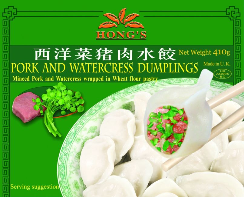 Hong's Dumpling met Varkensvlees en Waterkers 410g
