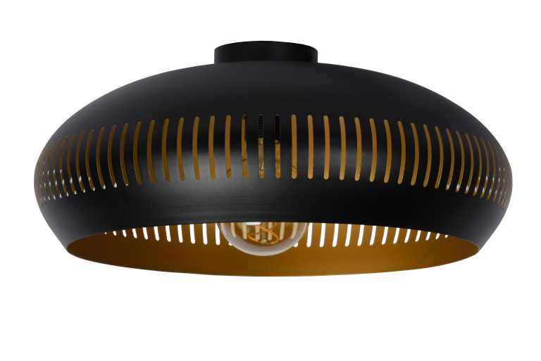 Lucide Rayco plafondlamp Ø45 zwart