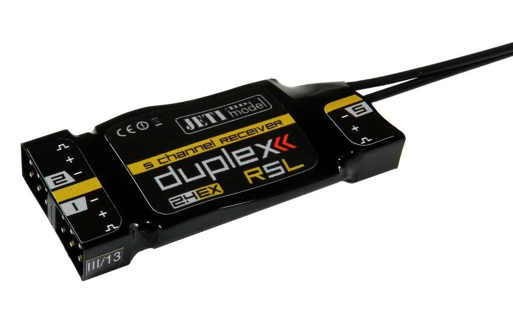 Empfänger Duplex R5L 2.4 GHz EXTelemetrie-fähiger 5 Kanal Empfänger kompatibel mit Duplex 2.4 GHz EX und EX-Bus Protokoll
