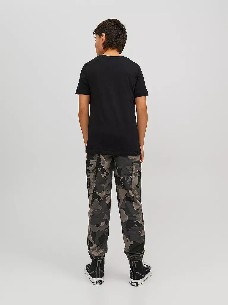 JACK & JONES Jungen T-Shirt JJEORGANIC schwarz