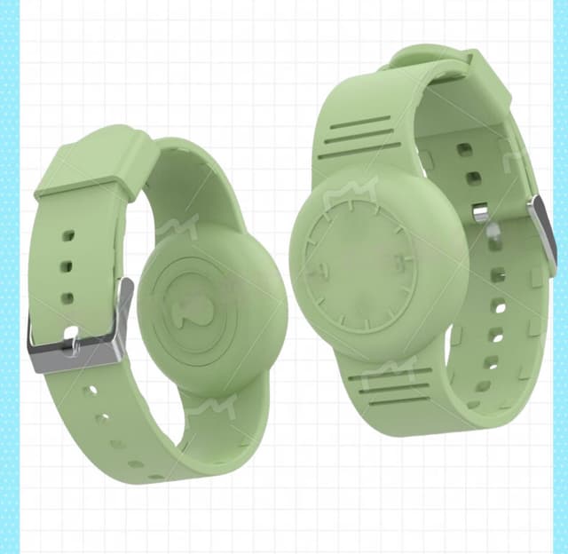 Silikone AirTag Armbånd Beskyttelsesetui Blå
