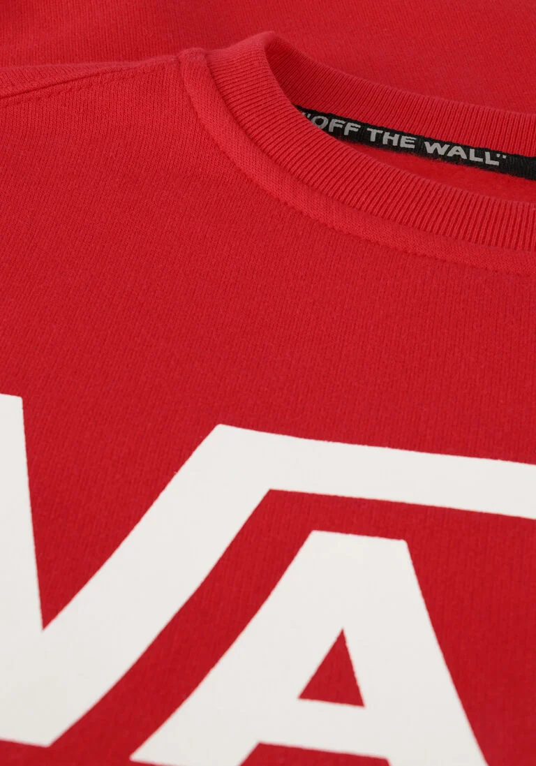 VANS rode vans trui by vans classic crew boys true red-white