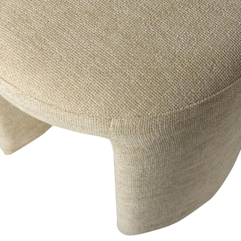WOOOD Charlie Kruk - Chenille - Naturel - 47x45x45