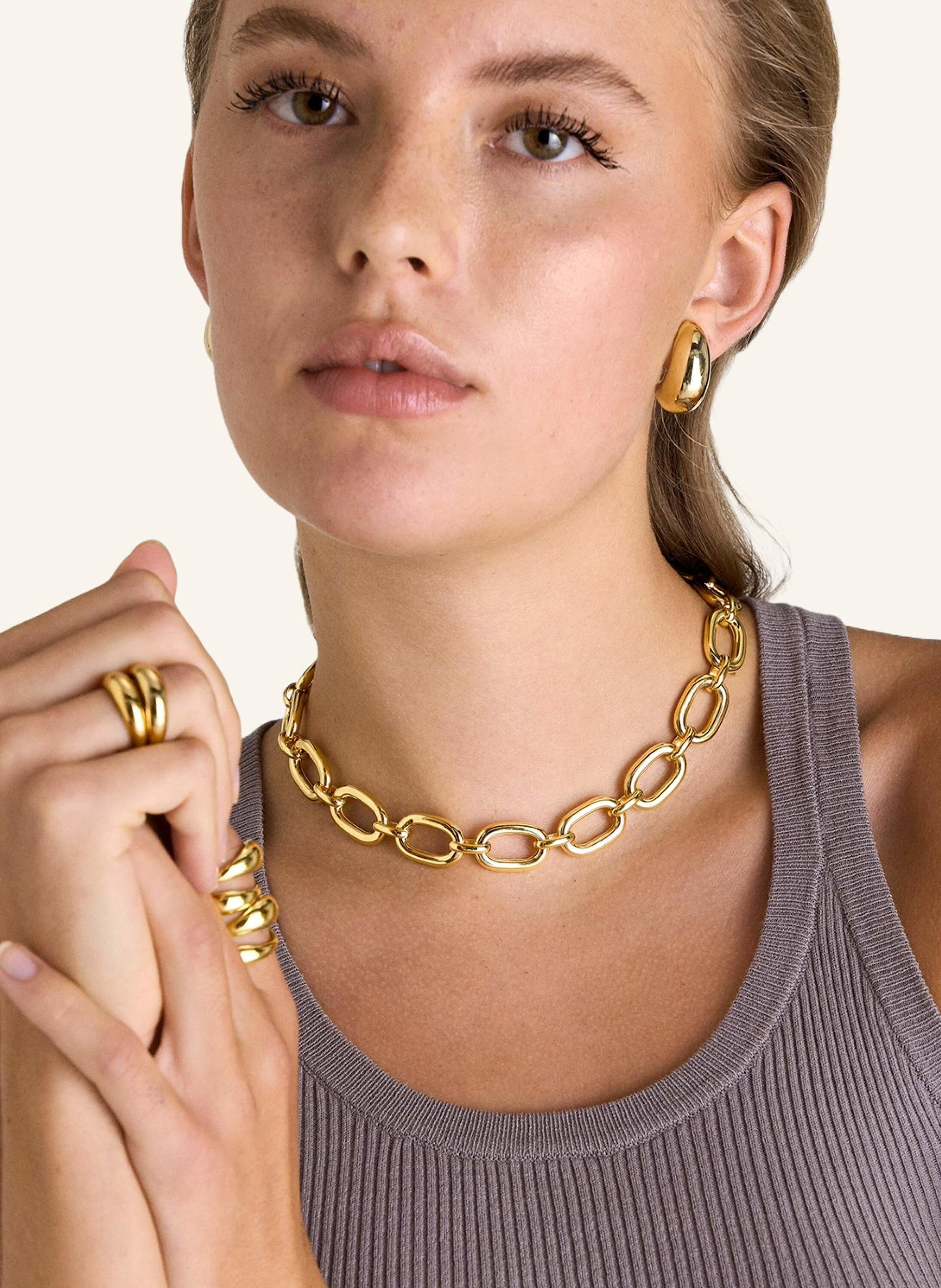 Pompidou Halsketten DAPHNE BIG LINK by GLAMBOU