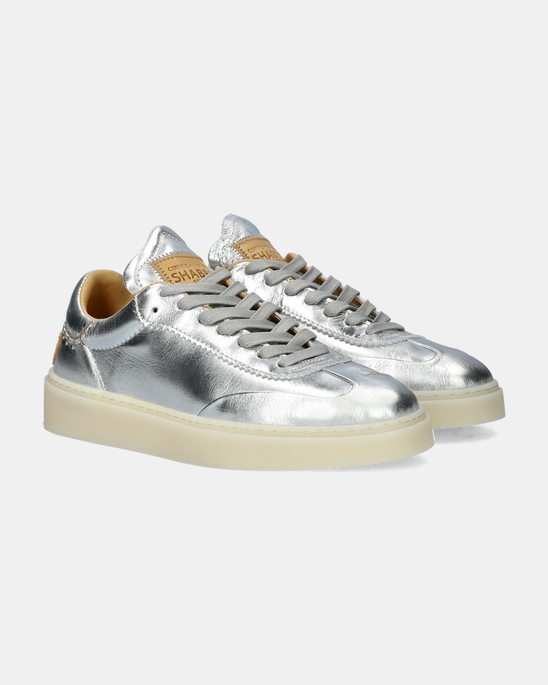 Shabbies Amsterdam Bossa Oxford Hoge sneakers  - zilver