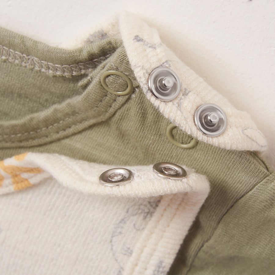 LITTLE Stramplerset Savannah Animals olive grün
