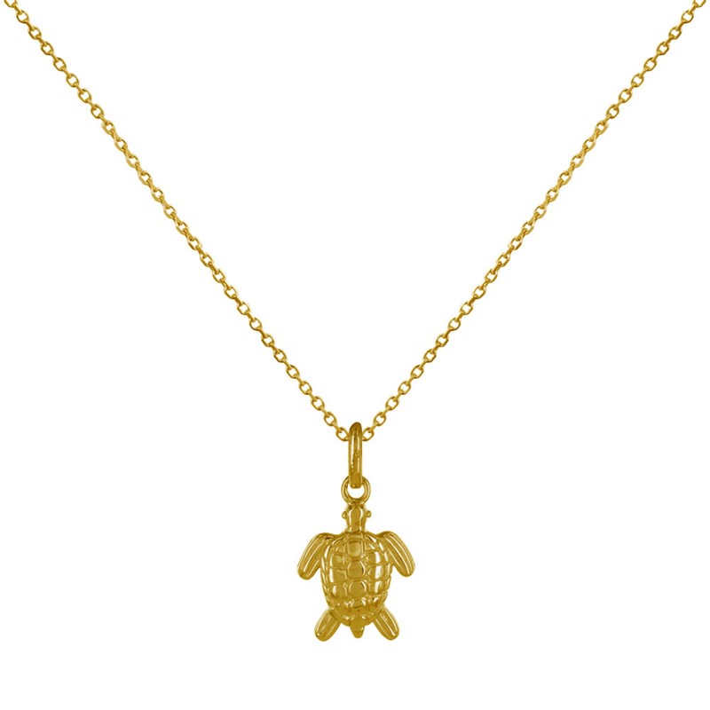 Collier Plaqué Or Tortue des Galápagos
