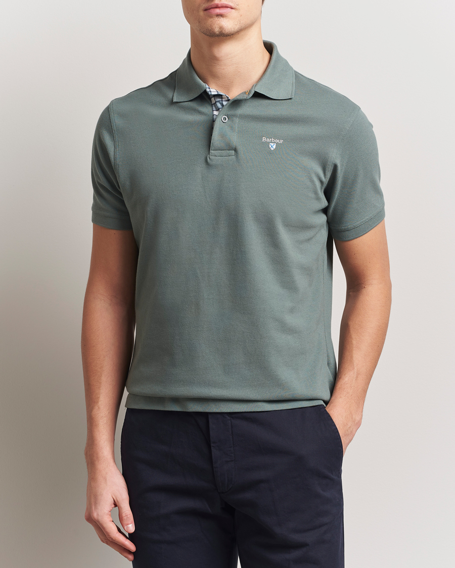 Barbour Lifestyle Tartan Pique Polo Vintage Teal