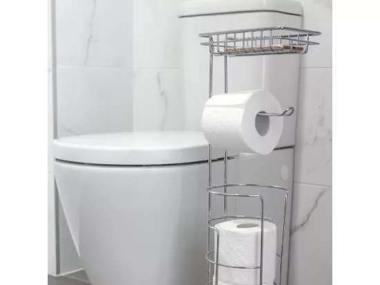 Porte-papier WC DEBLANCH avec support mobile et réservoir