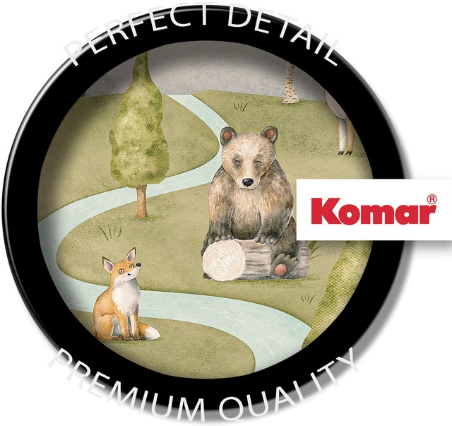 Komar Fototapete »Digitaldruck Vlies -  Neighbor-wood Meetings - Grösse 300 x 250 cm« bedruckt glatt Wohnzimmer, Schlafzimmer