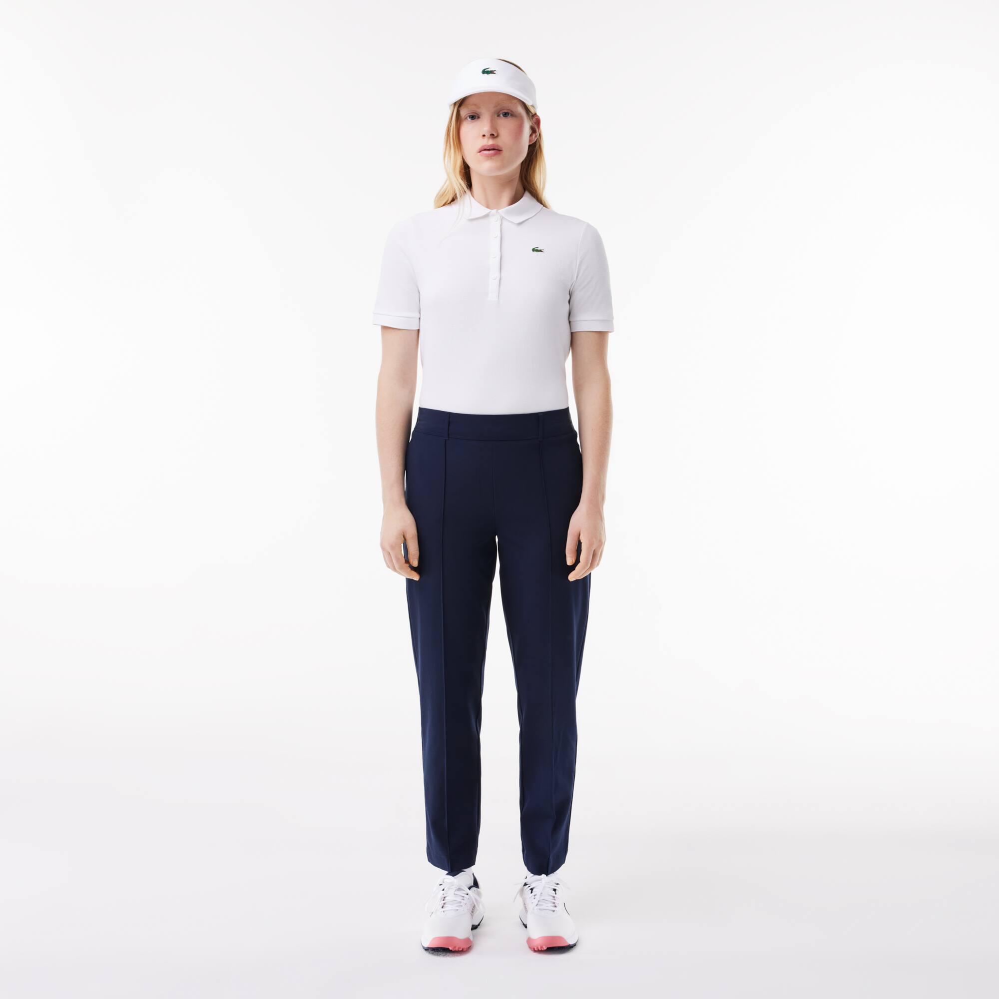 Pantalon Golf en tissu léger stretch regular fit Pantalons & Shorts - Bleu - Lacoste - Femme