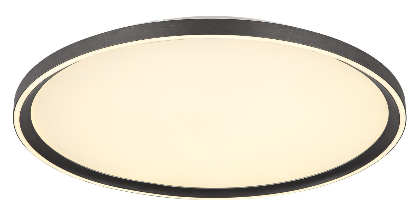 LED-Deckenleuchte - grau-opal-weiß - mit Fernbedienung - Ø 50 cm