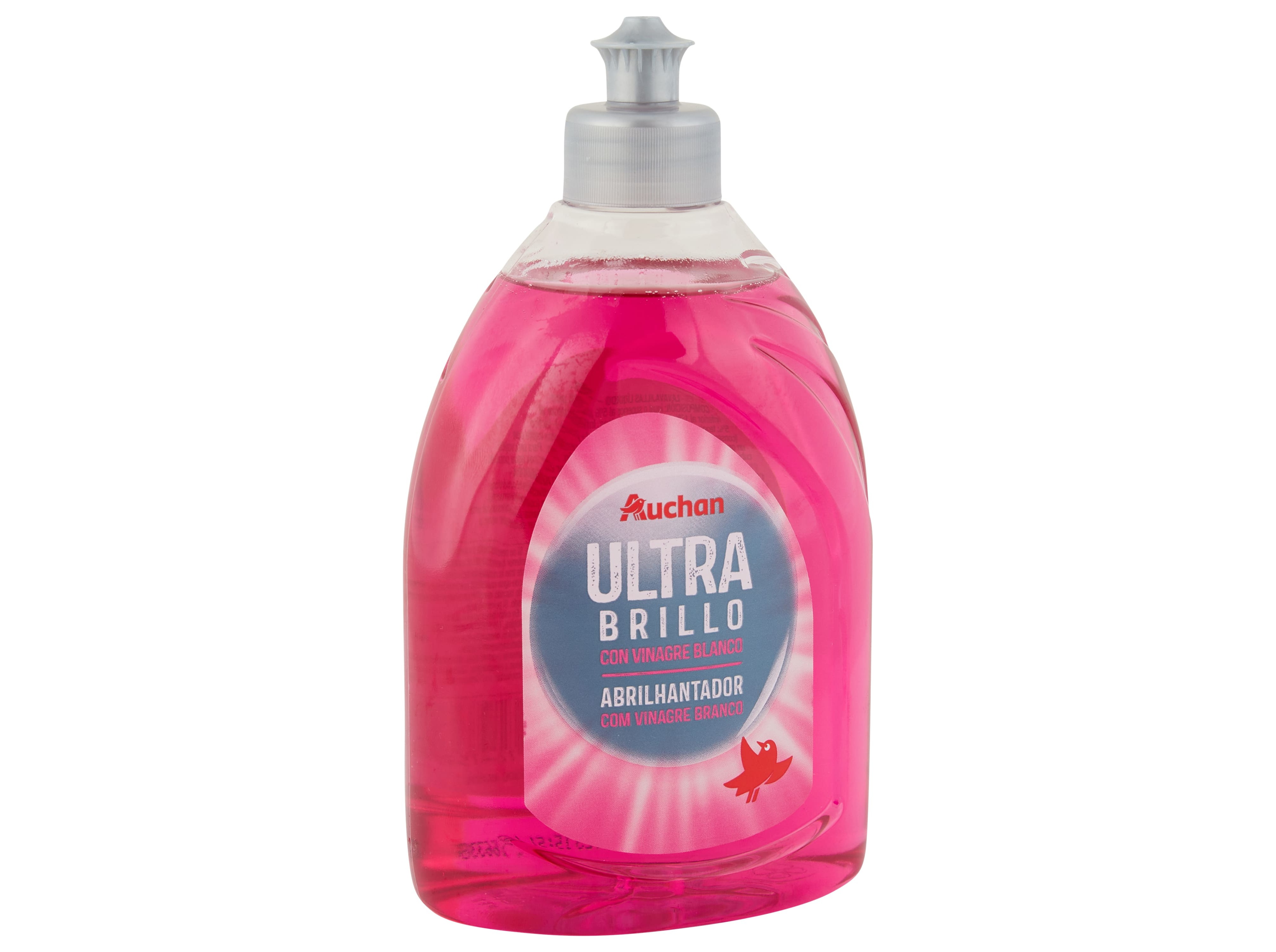 DETERGENTE LOIÇA MANUAL AUCHAN ULTRA ABRILHANTADORA COM VINAGRE BRANCO 500ML