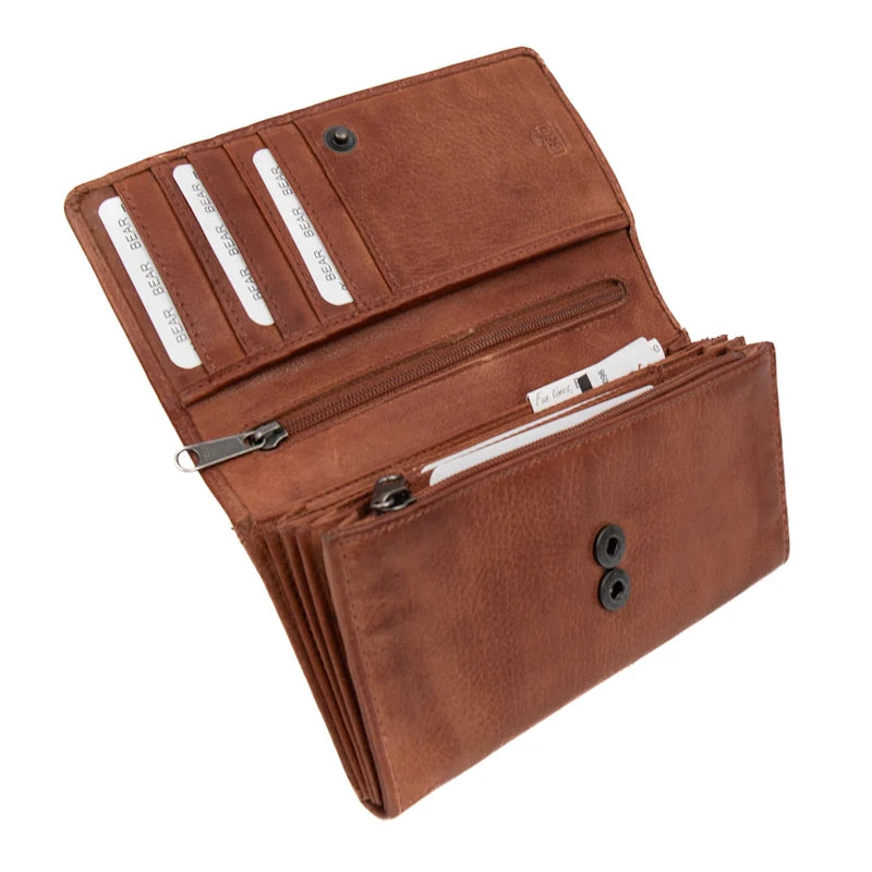 Bear Design Dames Portemonnee Sigrid Cognac